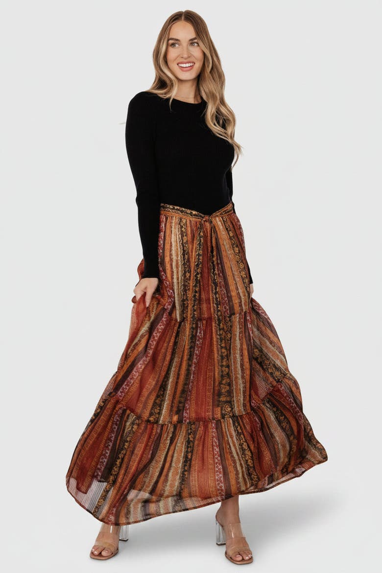 Emryn Sweater Dress, Alternate, color, Black + Multi Print