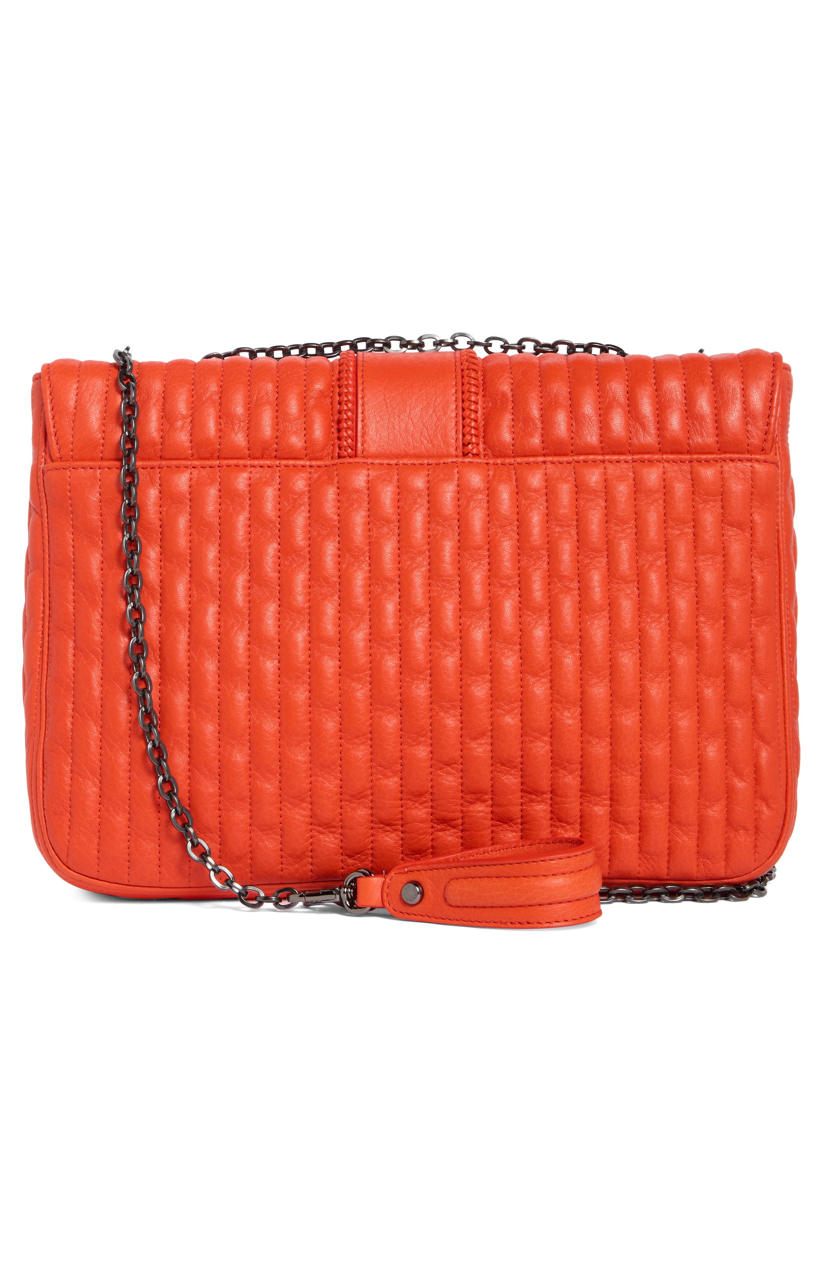 Longchamp Amazone Large Quilted Leather Crossbody Bag, Alternate, color, Poppy