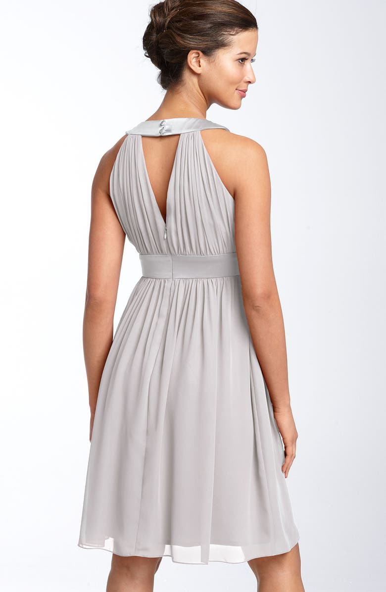 Maggy London Keyhole Chiffon Dress, Alternate, color, 