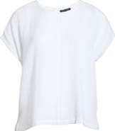 Eileen Fisher Boxy Organic Cotton Gauze Top