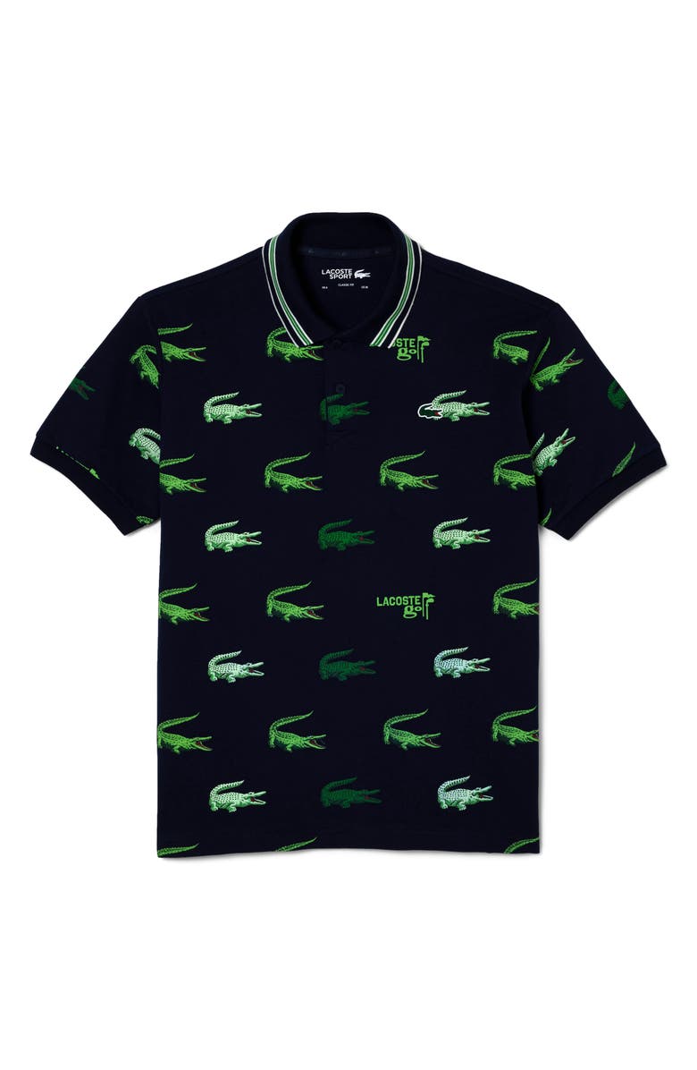 Lacoste Street Golf Polo, Main, color, Navy Blue/ Navy Blue-Flour