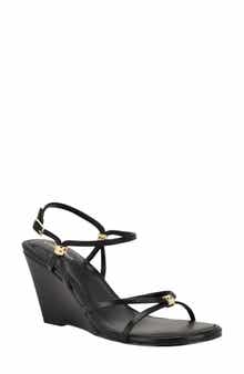 Deliney Ankle Strap Wedge Sandal