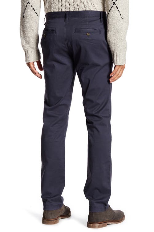 14th & Union The Wallin Stretch Twill Trim Fit Chino Pants In Blue