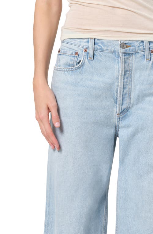 Agolde Low Slung Baggy Jeans In Fragment In Spark (light Indgo Vintage)