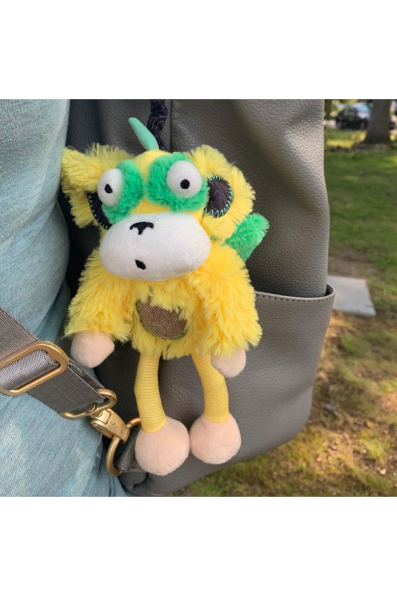 Chime & See Attachable Hanging Activity Toy Marley The Horn Headed Monkey, Alternate, color, Multicolored