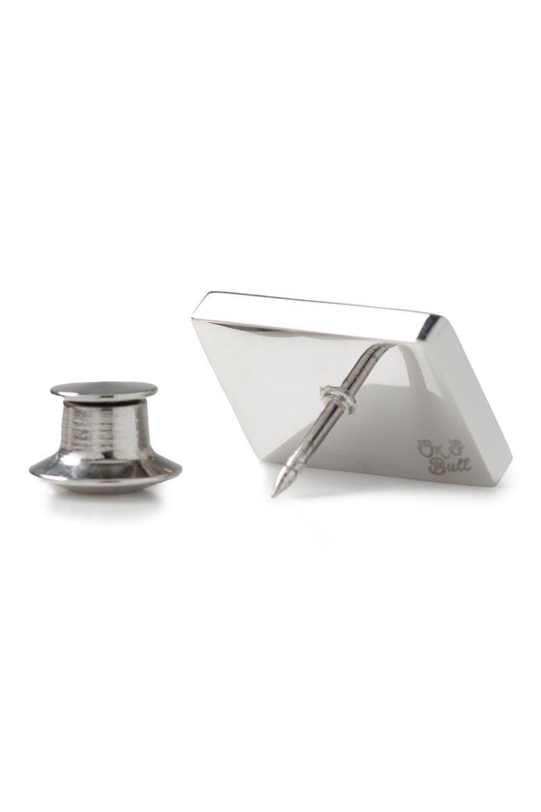 Rectangular Lapel Pin, Alternate, color, SILVER