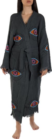 Aria Evil Eye Handmade Cotton Kimono