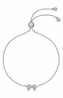 Carsaa Crystal Petite Bow Slider Bracelet