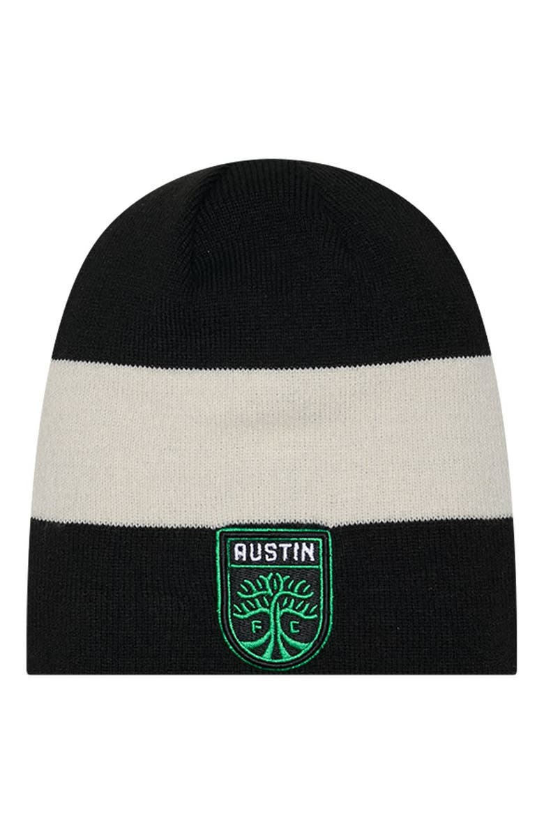 New Era Men's New Era Black Austin FC 2024 Kick Off Collection Knit Beanie, Main, color, 