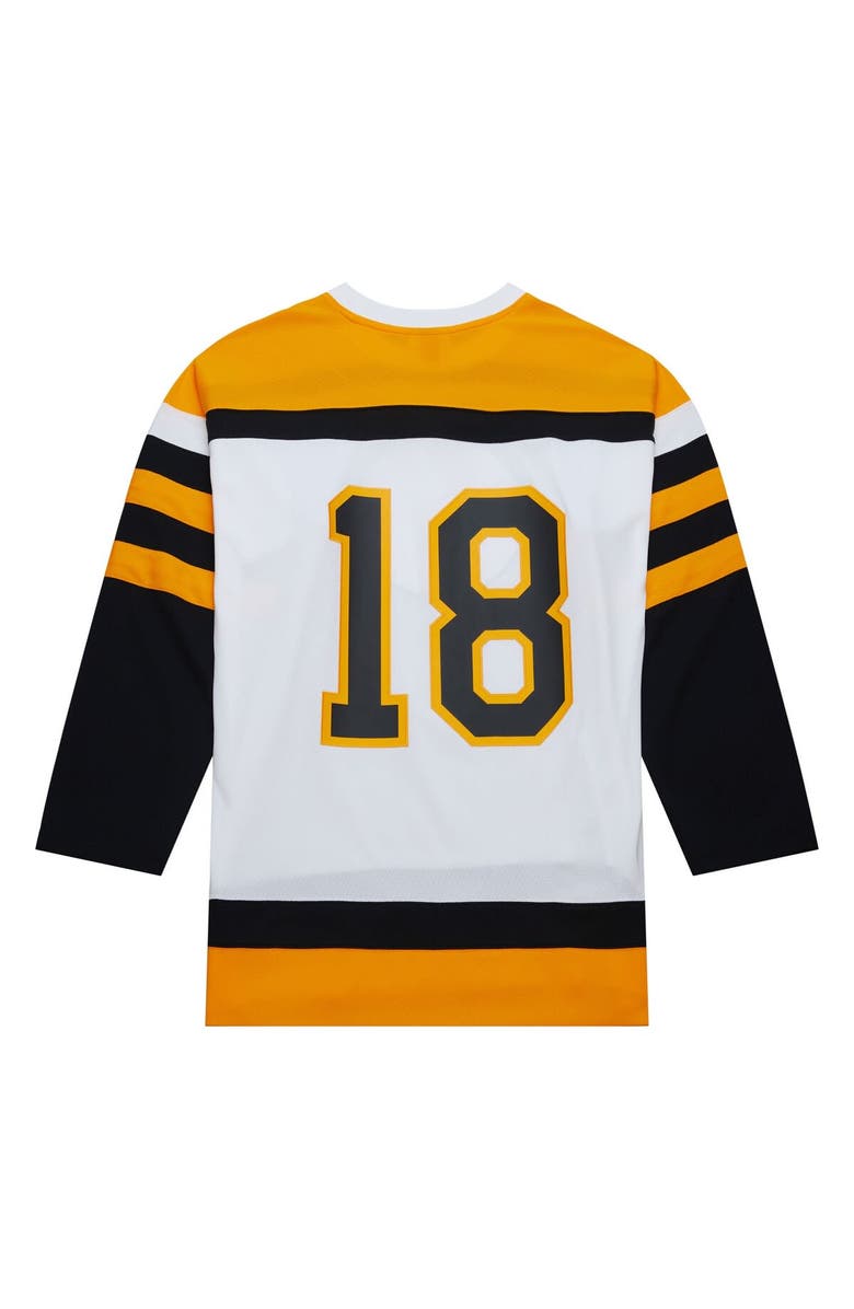 Mitchell & Ness Men's Mitchell & Ness Willie O'Ree White Boston Bruins 1958 Blue Line Player Jersey, Alternate, color, 