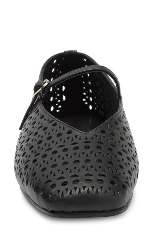 JEFFREY CAMPBELL JEFFREY CAMPBELL KHLOE PERFORATED SQUARE TOE FLAT 