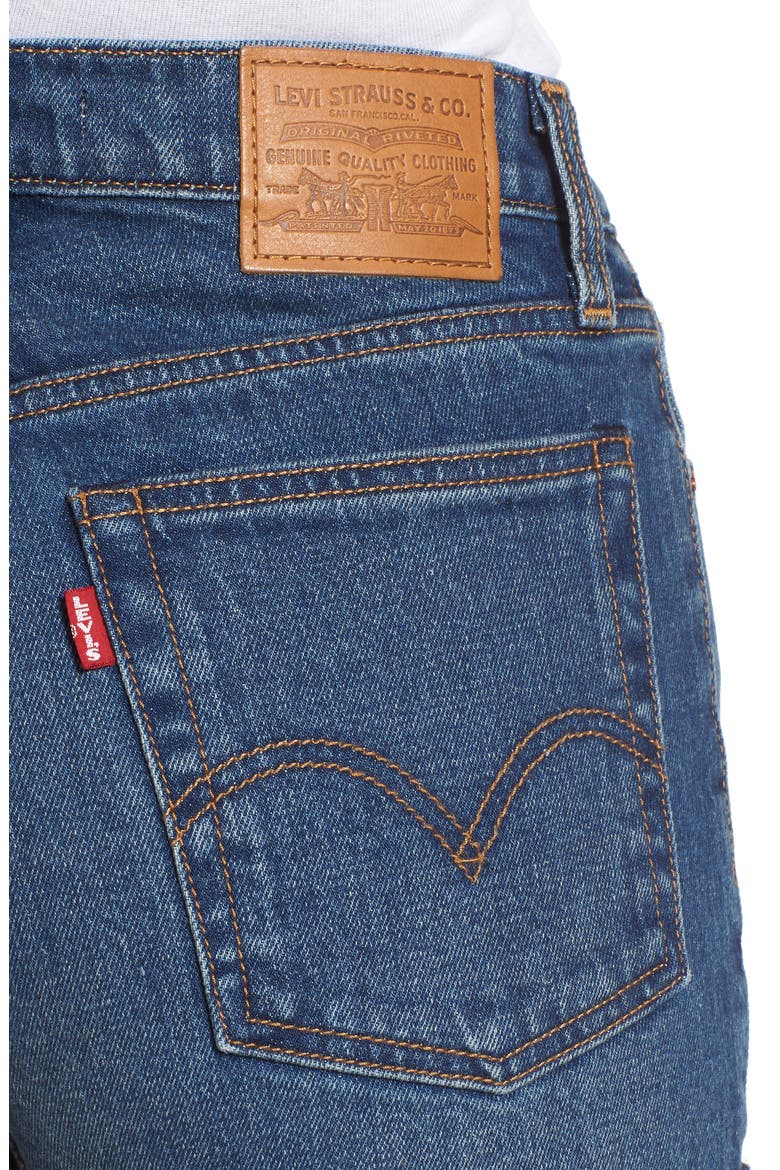 Levi's® Wedgie Update Denim Shorts, Alternate, color, AUTHENTIC FAVORITE SHORT