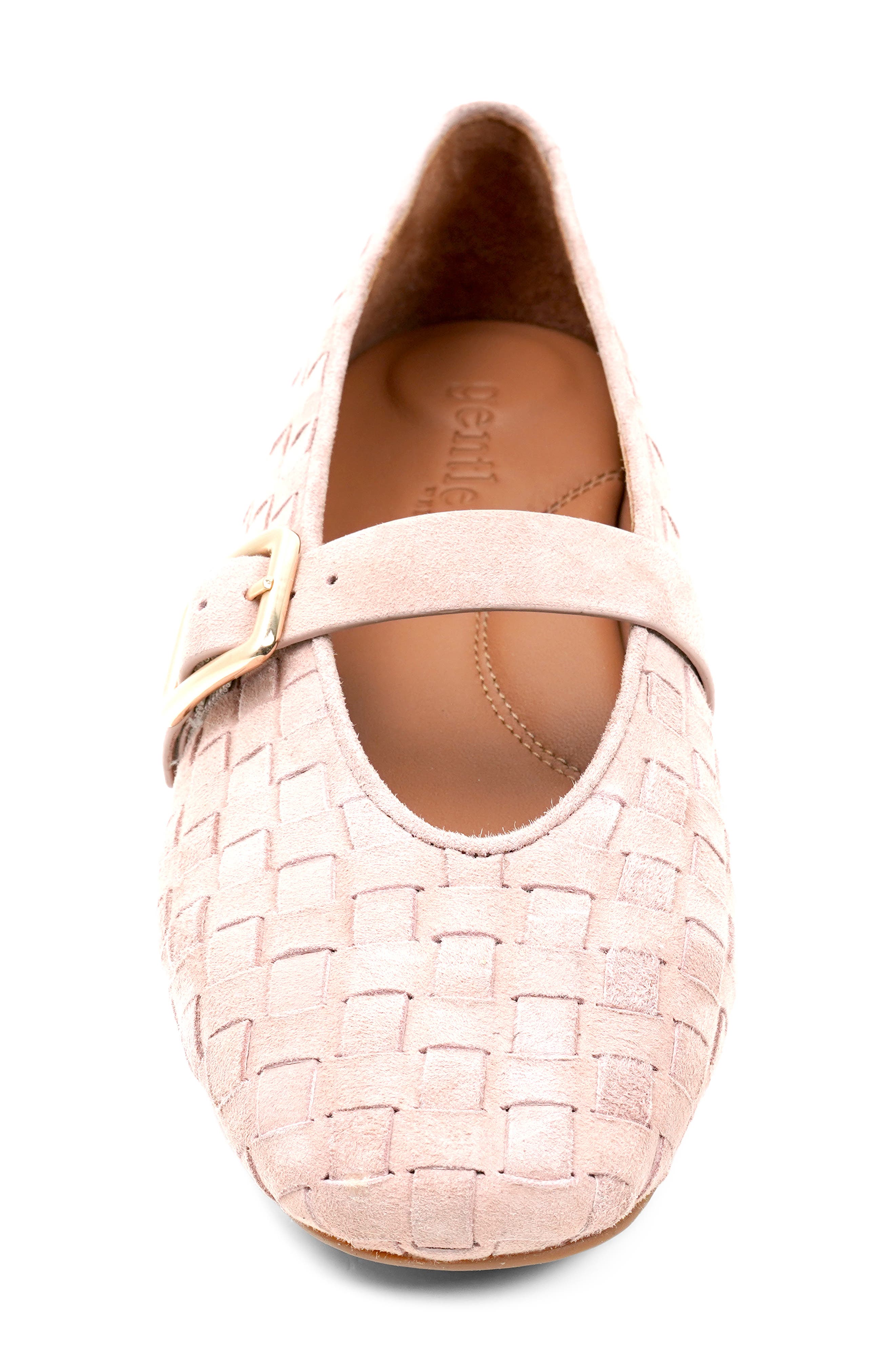 Winifred Woven Mary Jane Flat, Alternate, color, LIGHT PINK SUEDE