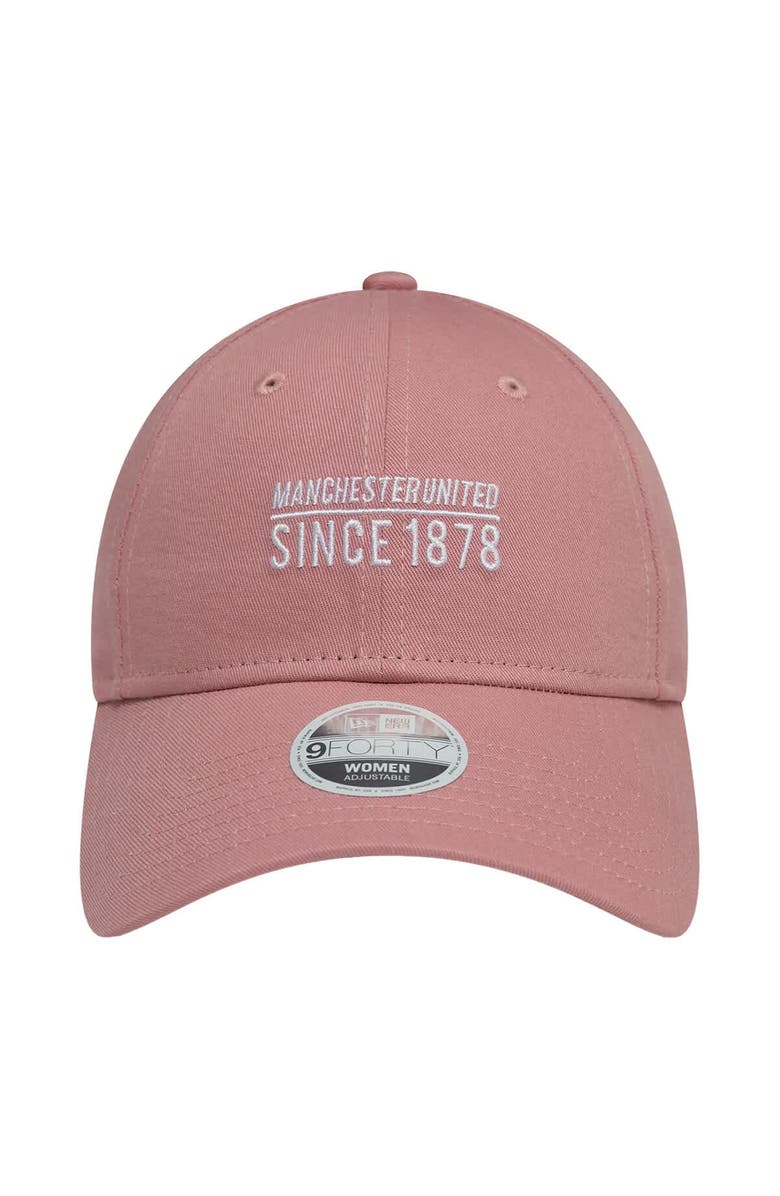 New Era Women's New Era Pink Manchester United Seasonal 9FORTY Adjustable Hat, Alternate, color, 