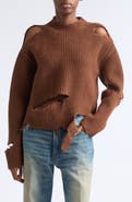 Haikure Ozie Destroyed Rib Merino Wool Sweater (Nordstrom Exclusive)
