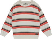 Stains and Stories by Babyface Pullover Multi Stripe Sweater