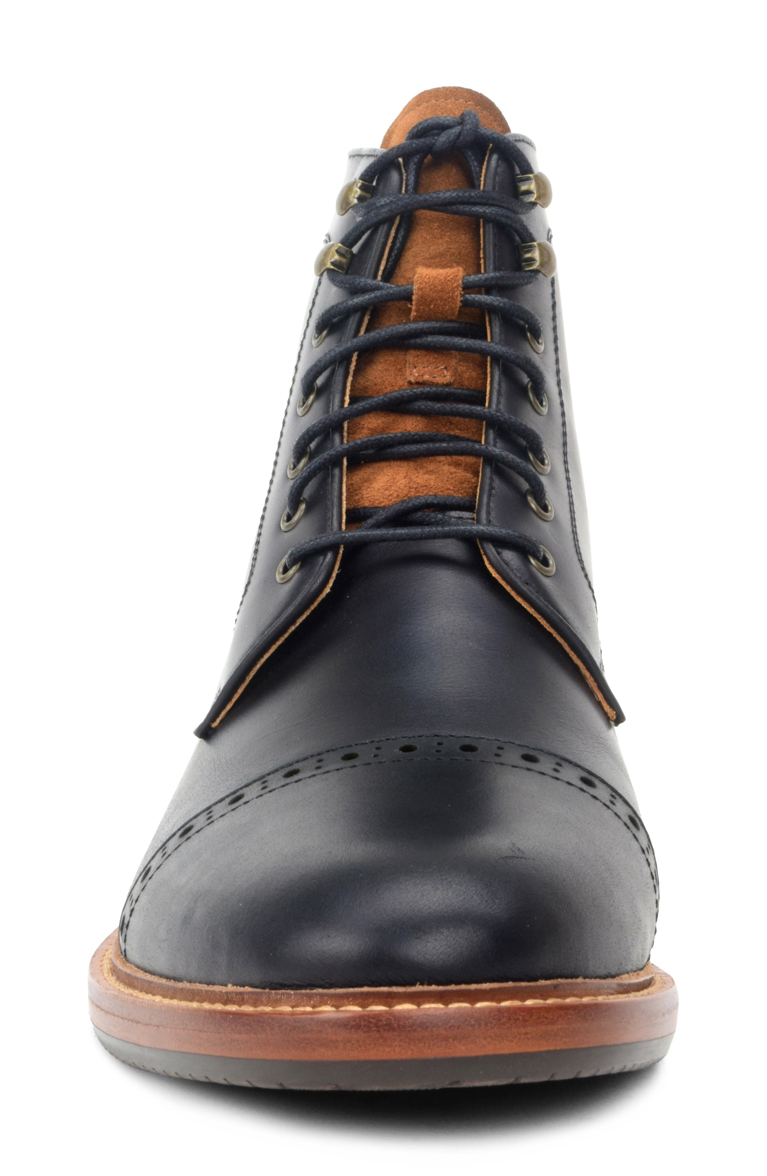 Warfield & Grand Woodlands Brogue Boot, Alternate, color, Black