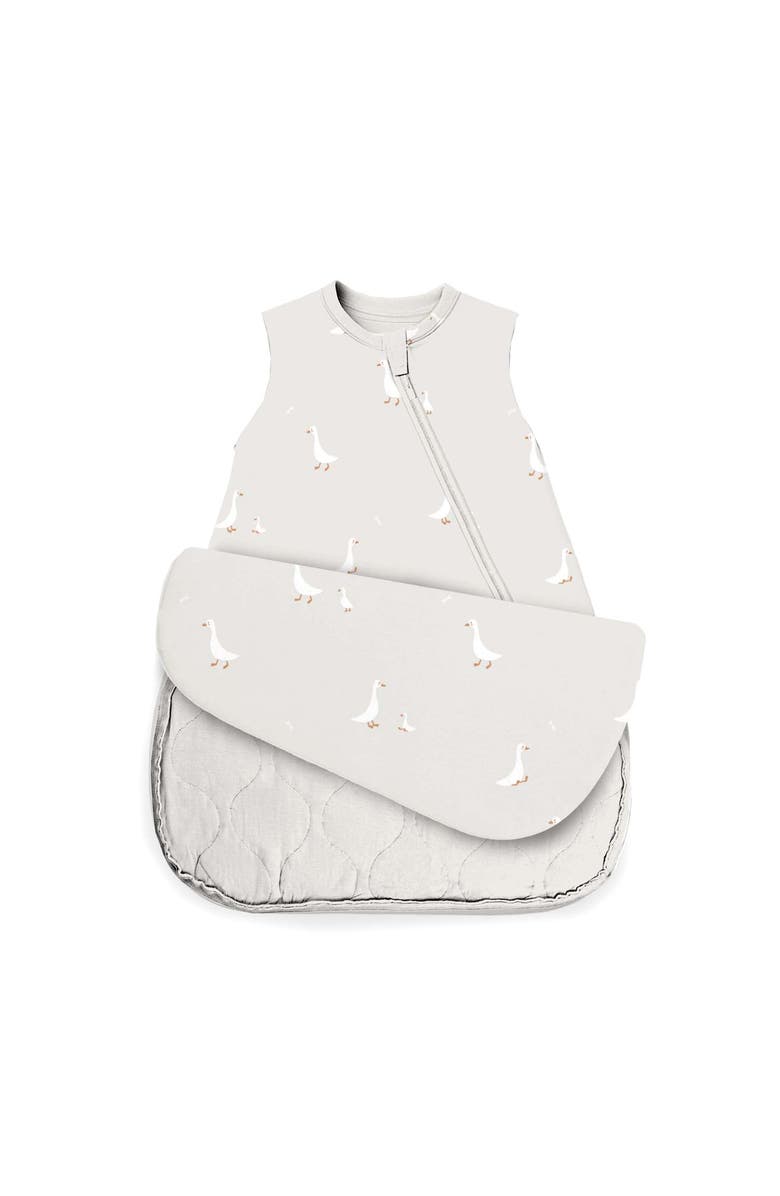 gunamuna Sleeveless Transitional Swaddle Sleep Bag, 1.0 TOG - Baby, Main, color, Goose