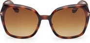 TOM FORD Plum 58mm Gradient Butterfly Sunglasses