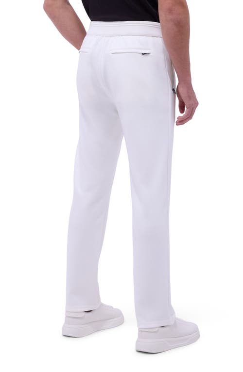 Bugatchi Soft Touch Pintuck Knit Pants In White