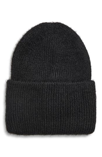 Tasha Cuffed Knit Beanie In Black
