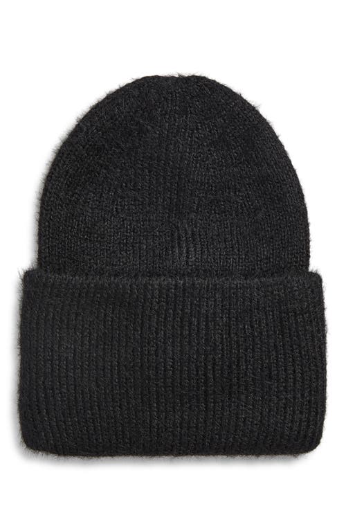 Tasha Cuffed Knit Beanie In Black