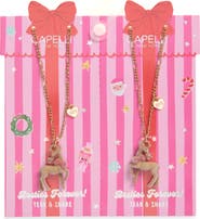 Capelli New York Kids' 2-Pack Sweet Deer BFF Necklace Set
