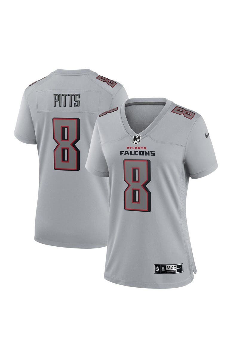 Nike Women's Nike Kyle Pitts Gray Atlanta Falcons Atmosphere Fashion Game Jersey, Main, color, Gray