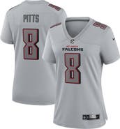 Nike Women's Nike Kyle Pitts Gray Atlanta Falcons Atmosphere Fashion Game Jersey