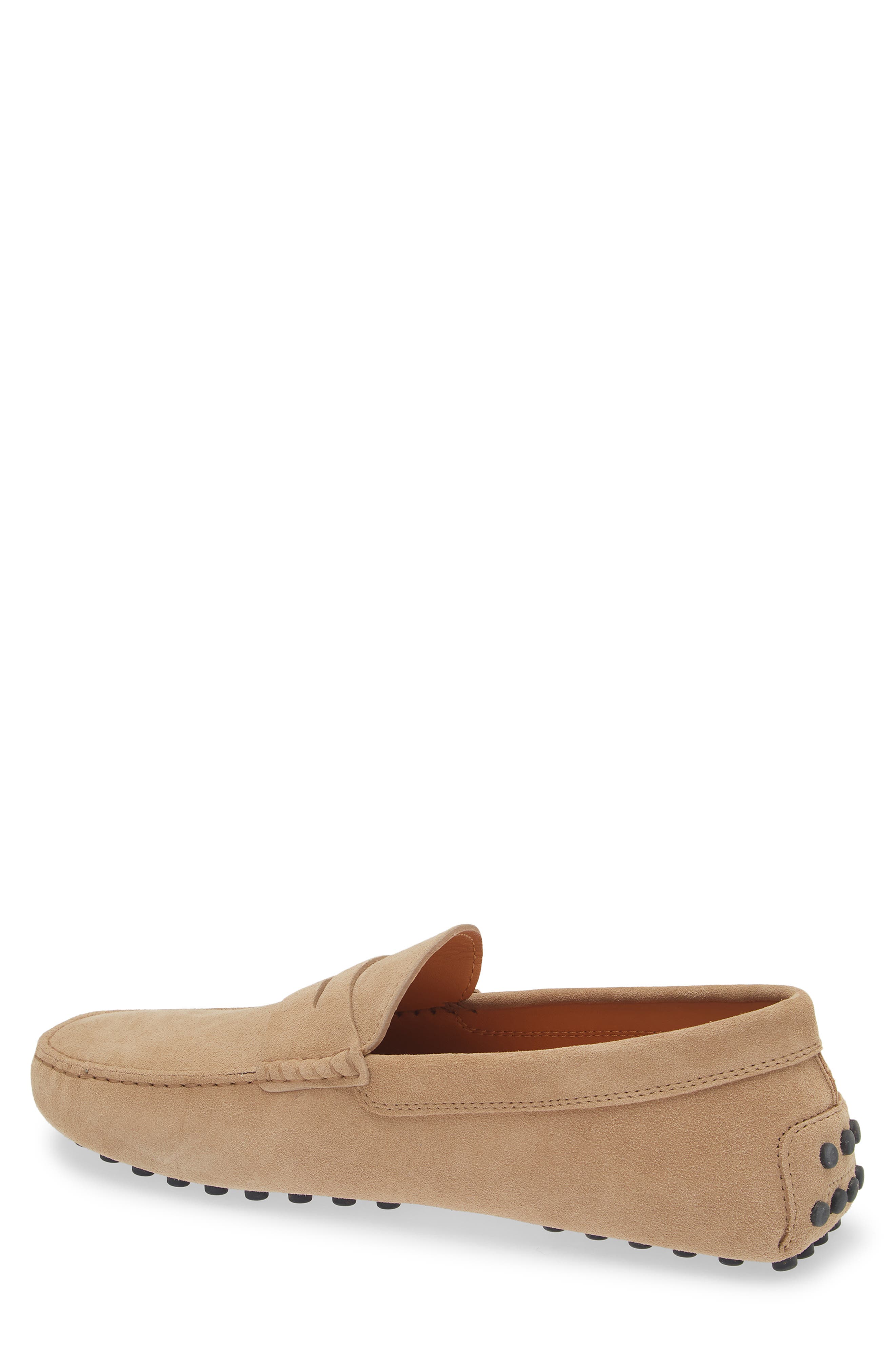 Tod's Penny Loafer Driving Shoe, Alternate, color, Biscotto