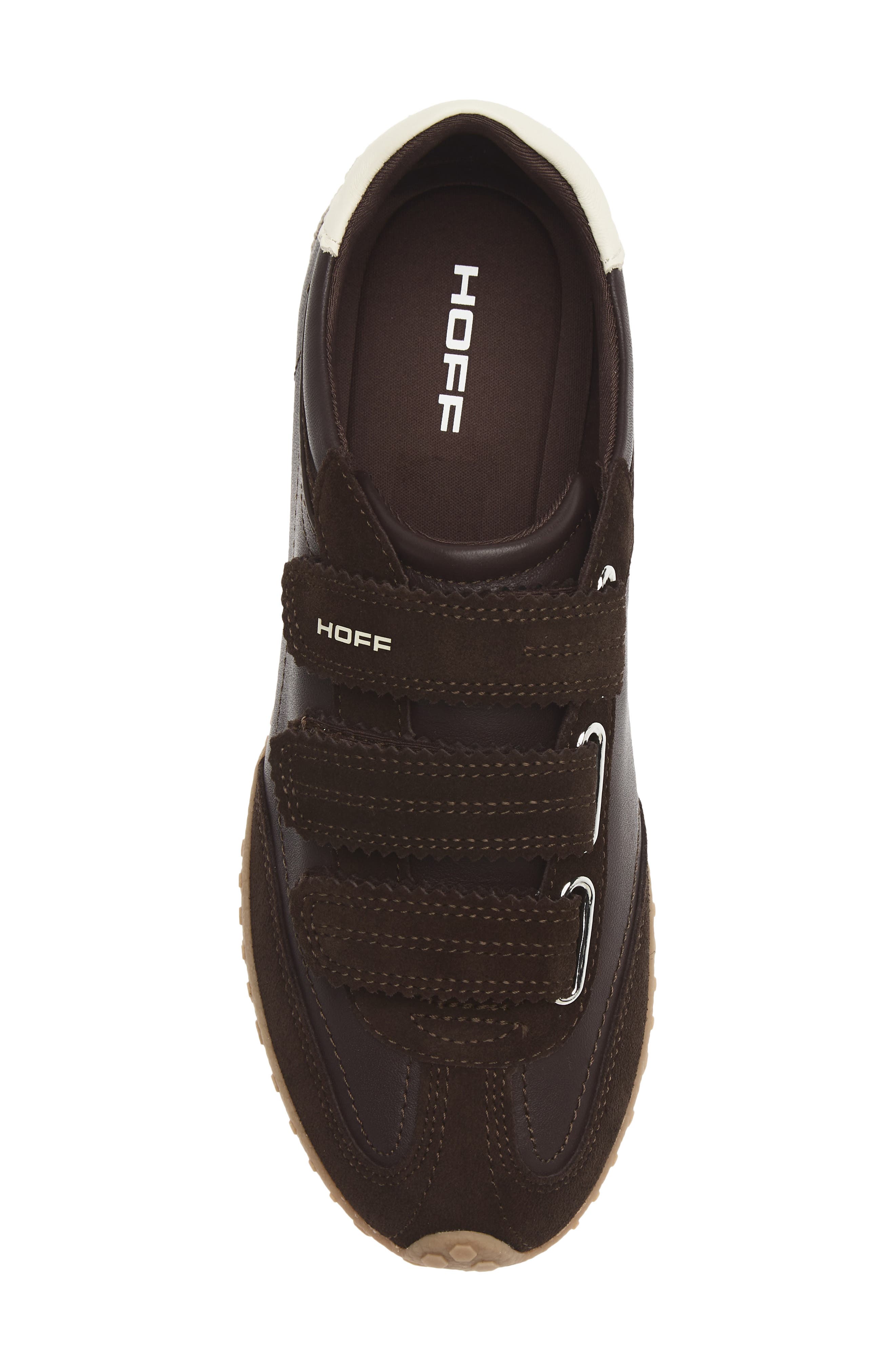 Bridge Hook and Loop Sneaker, Alternate, color, CHOCOLATE