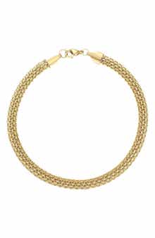 Adornia Tarnish Resistant 18K Gold Plated Multichain Anklet