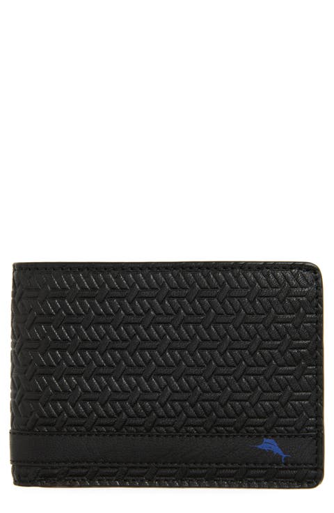 Embossed Leather Bifold Wallet
