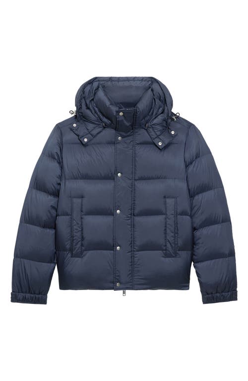 Theory Marquez Puffer Jacket With Removable Hood In Blue