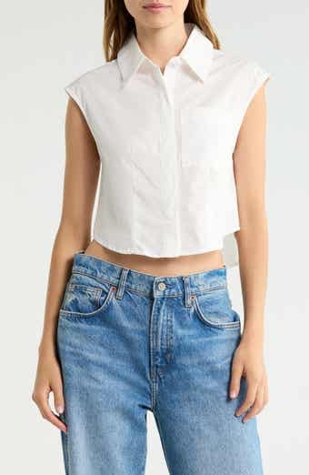 Sleeveless Button Down Shirt