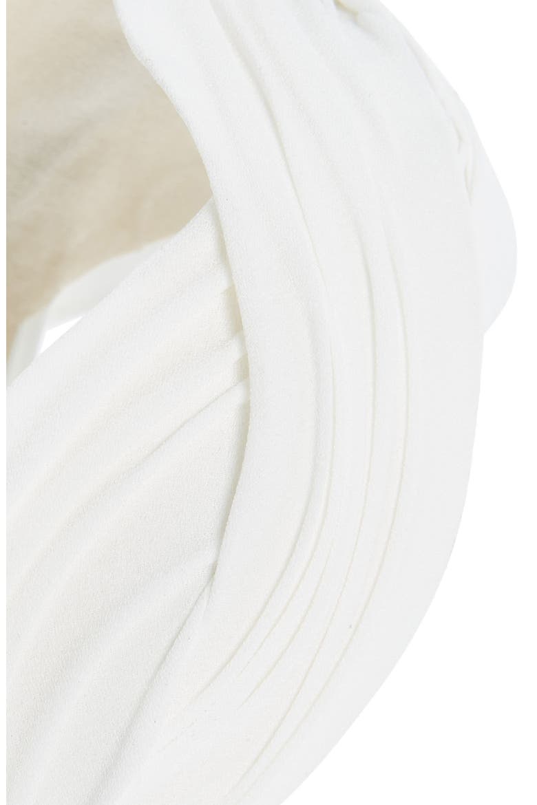 Braided Pleated Headband, Alternate, color, WHITE