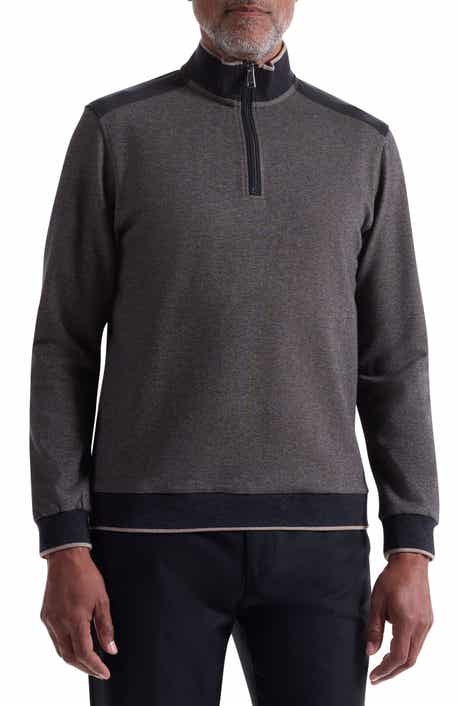 Bugatchi Mélange Quarter Zip Top