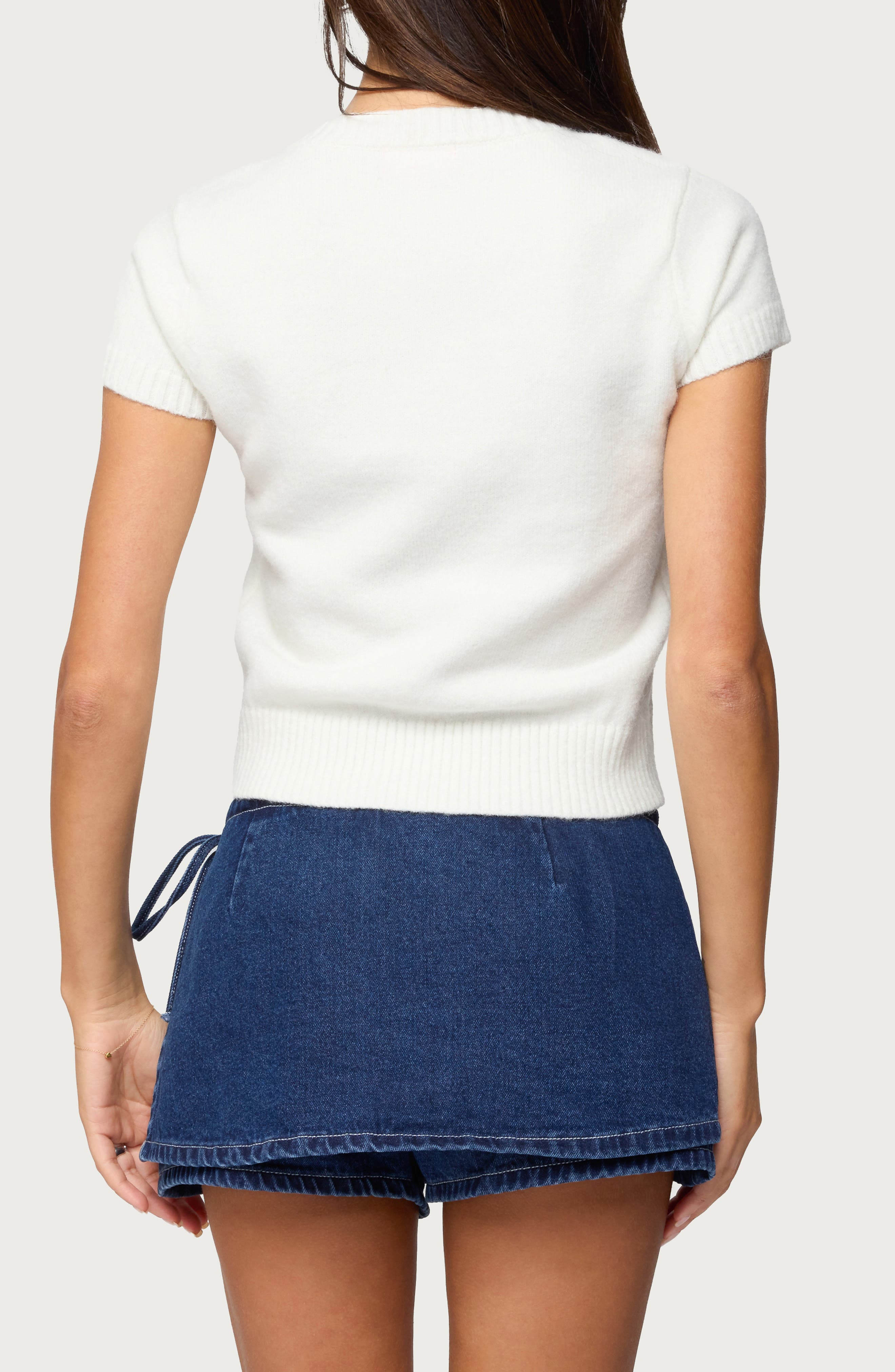 Coreen Knit Crop Top - image 2