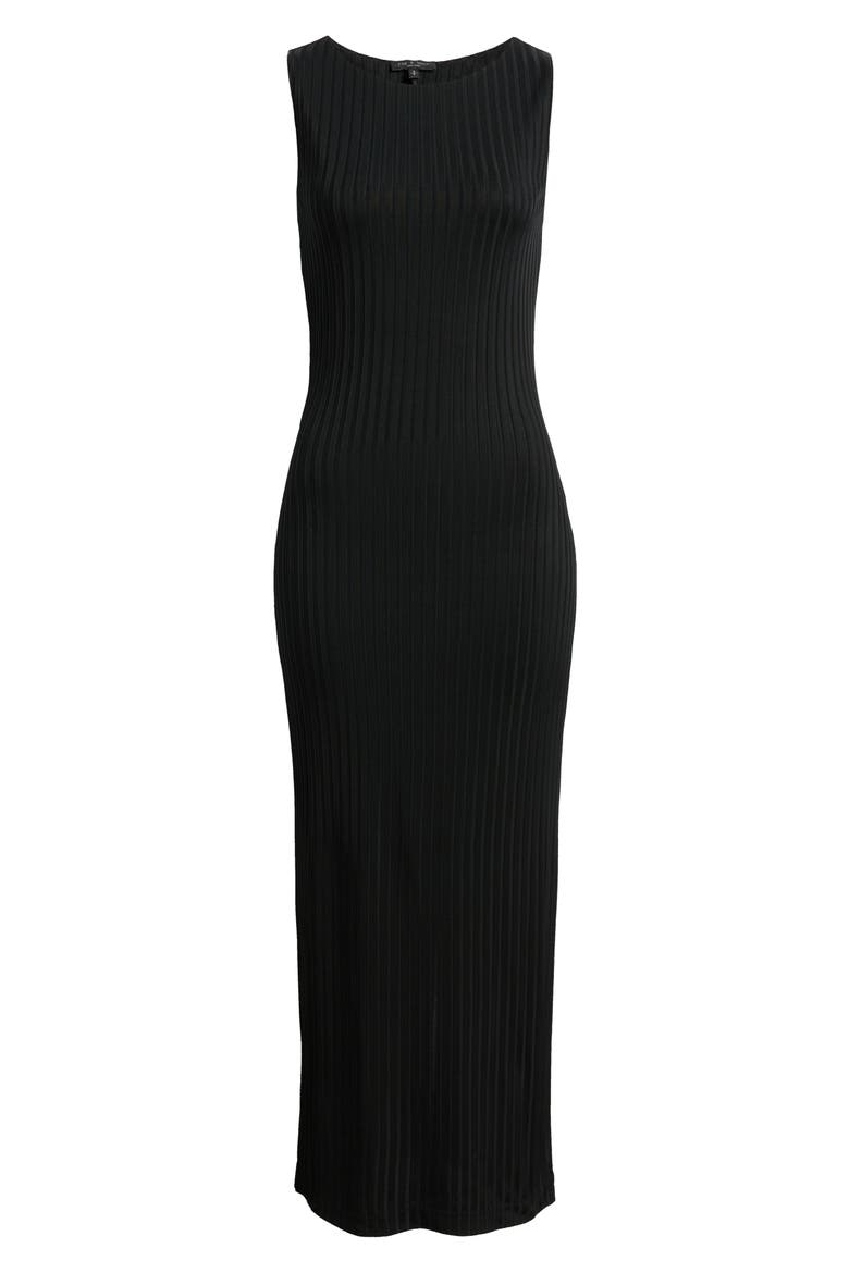 Natalia Boat Neck Sleeveless Maxi Dress, Alternate, color, BLACK