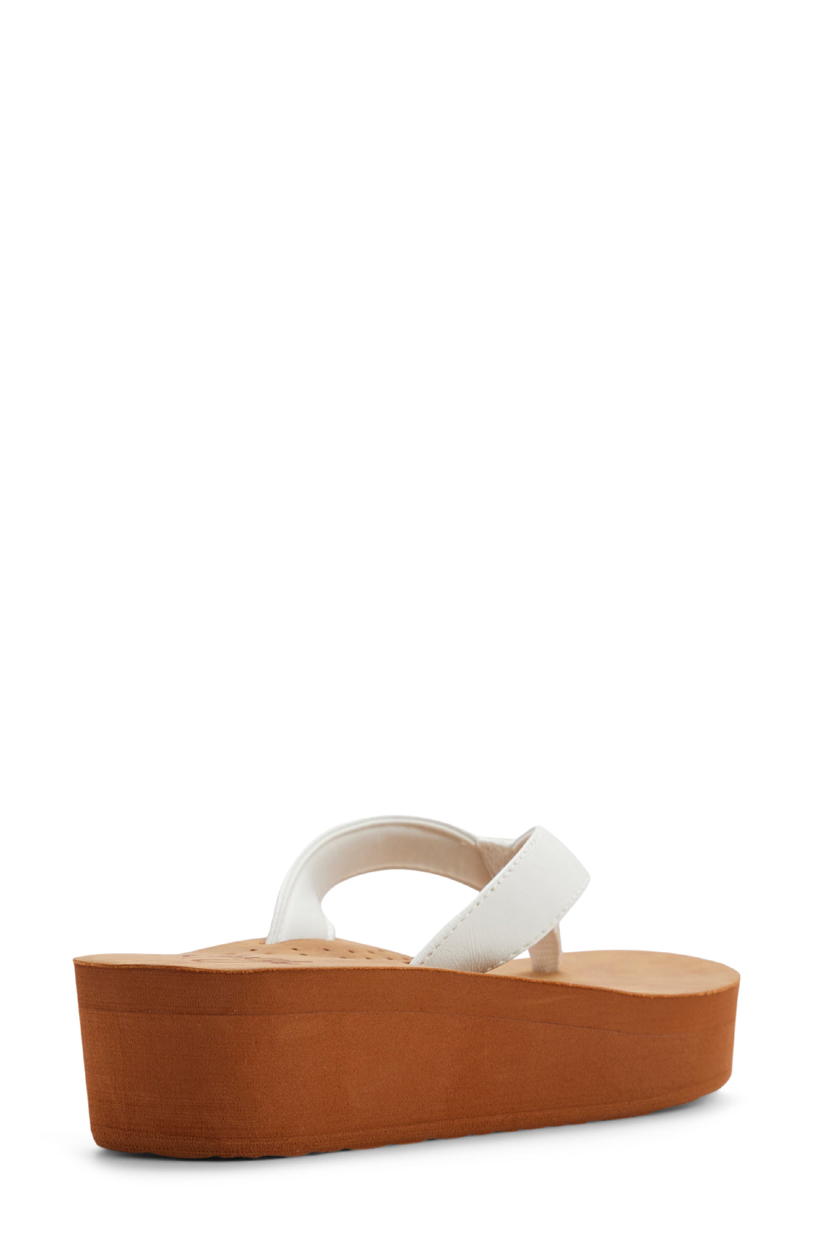 Melinda Platform Flip Flop, Alternate, color, WHITE