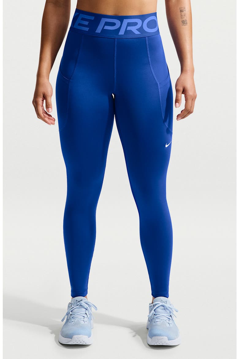 Pro Sculpt High-Waisted Pocket 7/8 Leggings, Main, color, 417 OLD ROYAL/WHITE