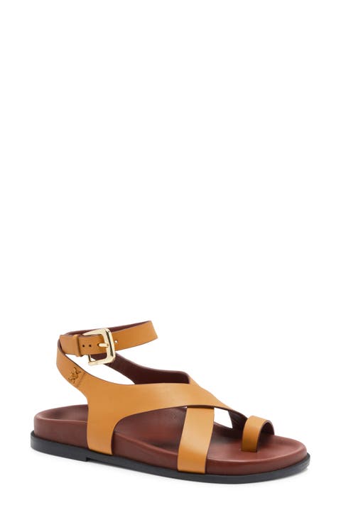 Anya Ankle Strap Toe Loop Sandal (Women)