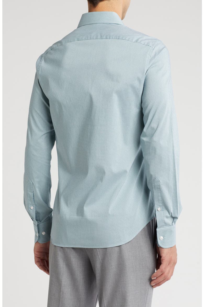 All Season Slim Fit Stretch Dress Shirt, Alternate, color, WINTER MINT