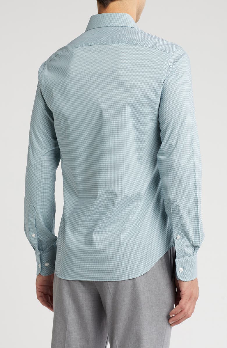 Tommy Hilfiger All Season Slim Fit Stretch Dress Shirt, Alternate, color, Winter Mint