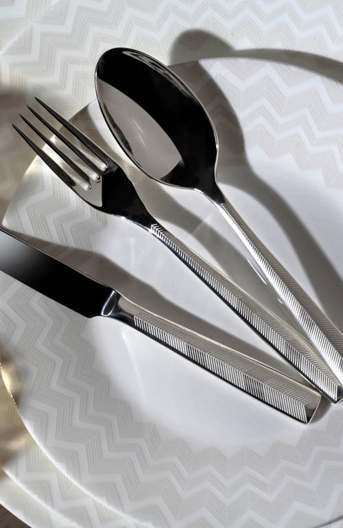 Missoni Home Tableware Table Forks Zig Zag Set Of 6  Steel L 8"