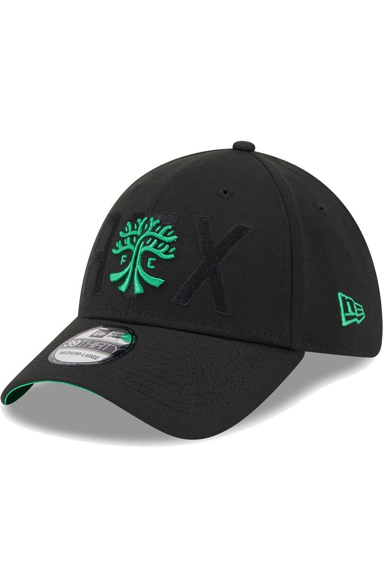 New Era Men's New Era Black Austin FC Kick Off 39THIRTY Flex Hat, Alternate, color, 