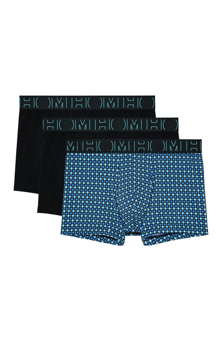 HOM Marco #2 Boxer Briefs 3-Pack, Main, color, Blue And Black