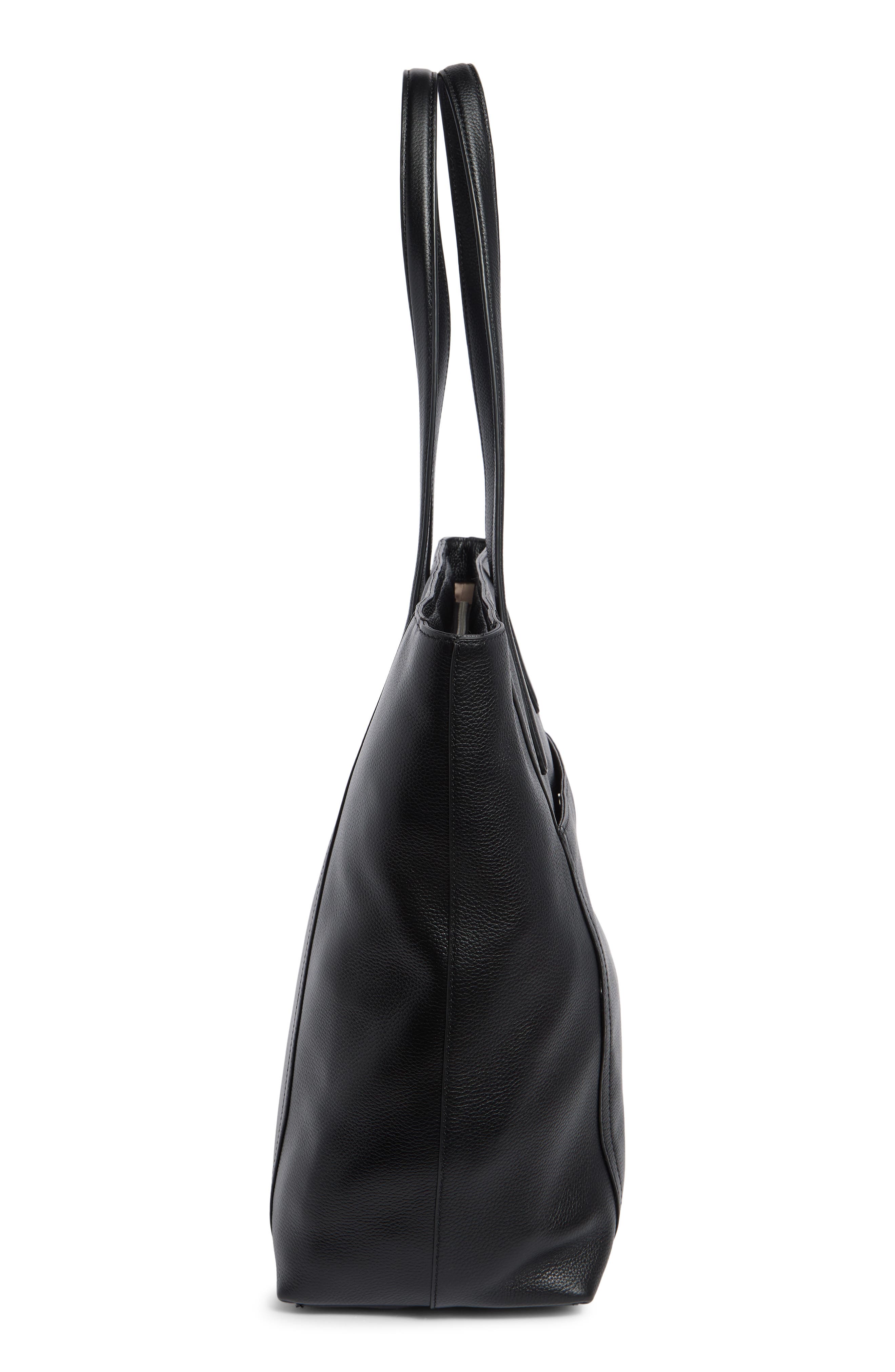 Mott Leather Tote, Alternate, color, BLA