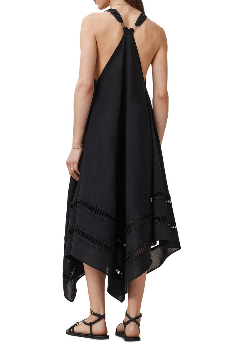 AllSaints Lil Handkerchief Hem Cotton Dress, Alternate, color,