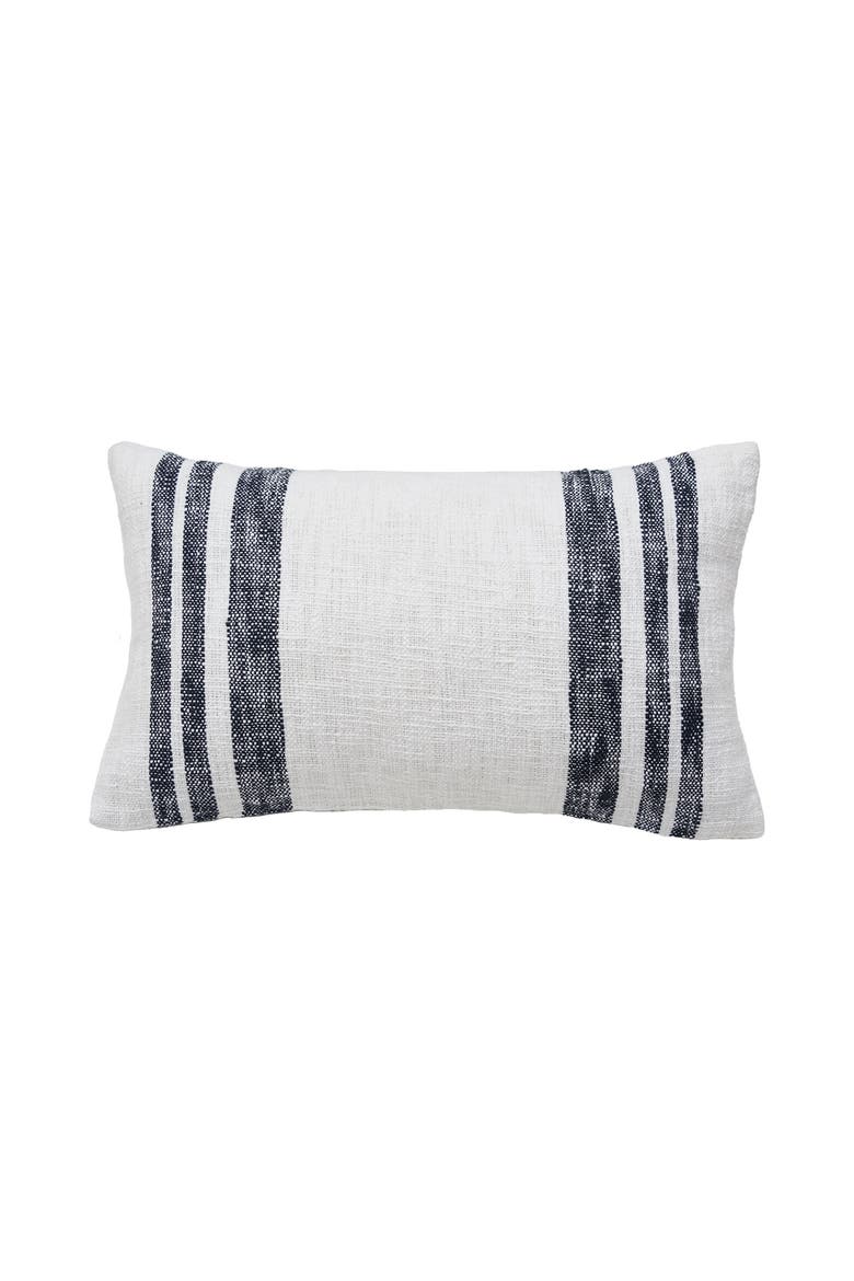 Morgan Striped Throw Pillow, Main, color, Black